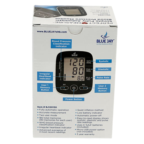 Perfect Measure Simple Fully Auto Blood Pressure Monitor - Precision Lab Works