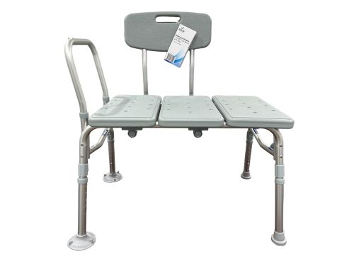 Bathroom Perfect Transfer Bench with Back, Blue Jay Cs/1 - Precision Lab Works