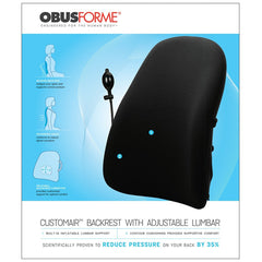 ObusForme CustomAIR Backrest w/Adj Lumbar Support - Precision Lab Works