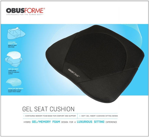 The Gel Seat by Obusforme Wheelchair / Chair Cushion - Precision Lab Works