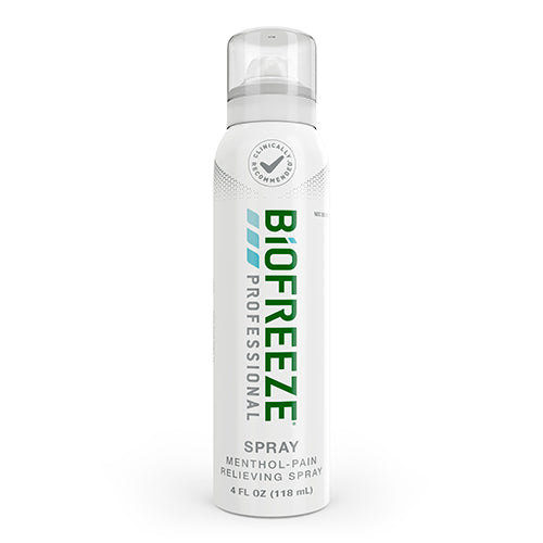 Biofreeze Cryotherapy 4 Oz. 360 Degree Menthol Pain Relieving Spray Prof Version