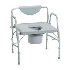 Bariatric Drop Arm Commode 1000 lb. Bedside Toilet Transfer Chair Assembled
