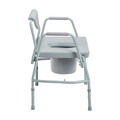 Bariatric Drop Arm Commode 1000 lb. Bedside Toilet Transfer Chair Assembled