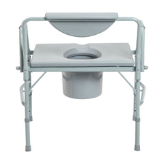 Bariatric Drop Arm Commode 1000 lb. Bedside Toilet Transfer Chair Assembled