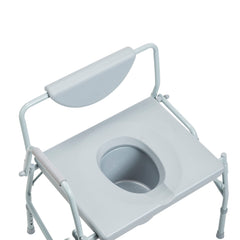 Bariatric Drop Arm Commode 1000 lb. Bedside Toilet Transfer Chair Assembled