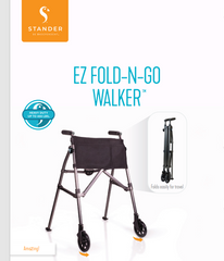 Stander EZ Fold-N-Go Walker Regal Rose