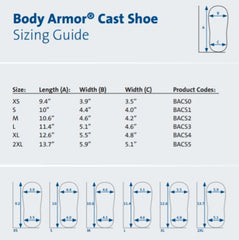 Body Armor Cast Shoe  Small - Precision Lab Works