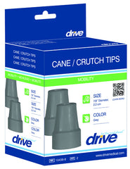 Drive Cane Tips various sizes, Black, Grey