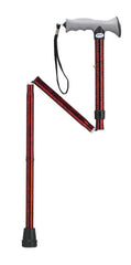Folding Cane Aluminum with Gel Grip Adjustable 33"-37"