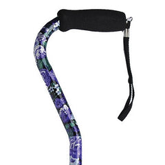 Offset Handle Aluminum Cane-Hypalon comfort grip