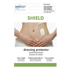 SEAL-TIGHT Shield Shower Dressing Protector, 5 x 8 Inch, 5 Pack 