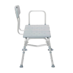 Drive Plastic Tub Transfer Bench with Adjustable Backrest-Gray 3-Section - Precision Lab Works