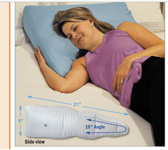 Inflatable Bed Wedge w/Cover & Pump, 8"