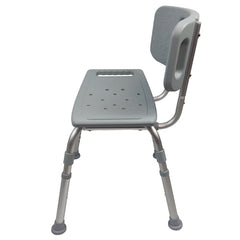 Bathroom Shower Chair with back Grey Lightweight