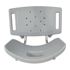 Bathroom Shower Chair with back Grey Lightweight