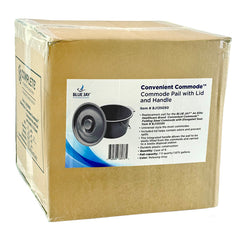 Convenient Commode Pail with Lid & Handle 7.5 Qt, Cs/6