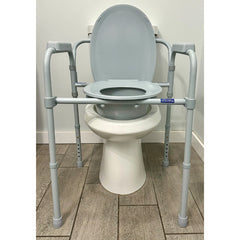 Convenient Commode Folding Steel Commode - Elongated Cs/3 - Precision Lab Works
