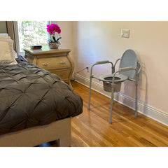 Convenient Commode Folding Steel Commode - Elongated Cs/3