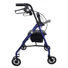 Blue Jay Roll With Me Aluminum Rollator, 6 Inch Wheels, Blue