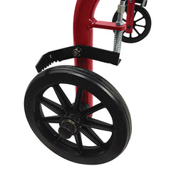 Blue Jay Roll With Me Aluminum Rollator, 6 Inch Wheels, Red