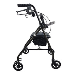 Blue Jay Roll With Me Aluminum Rollator, 6 Inch Wheels, Black