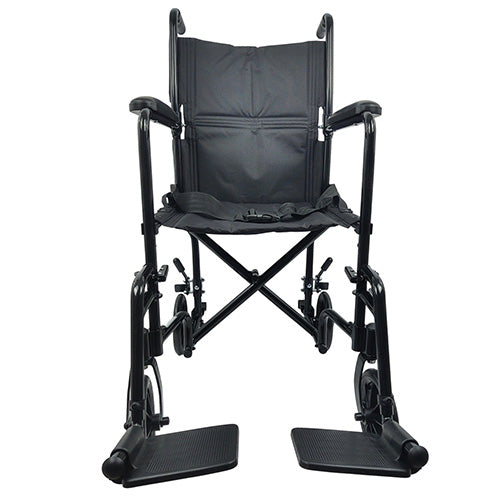 ROLL WITH ME 19" Aluminum Transport Wheelchair - Precision Lab Works
