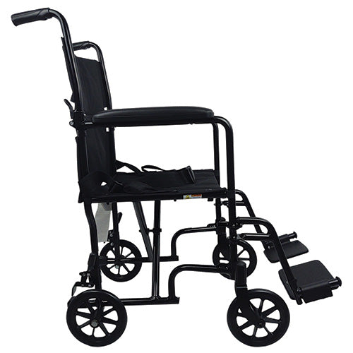 ROLL WITH ME 19" Aluminum Transport Wheelchair - Precision Lab Works