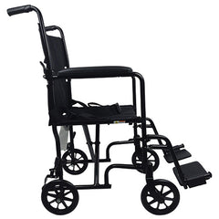 ROLL WITH ME 19" Aluminum Transport Wheelchair