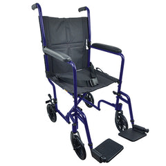ROLL WITH ME 19" Aluminum Transport Wheelchair