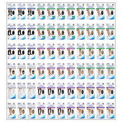 Blue Jay Compression Hosiery Planogram, 4 Foot Section, 132 Piece