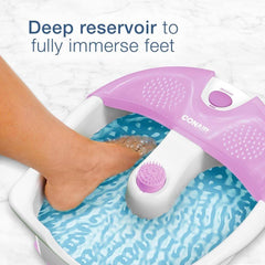 Conair Foot and Pedicure Spa Bath with Vibration and Heat Pink/White