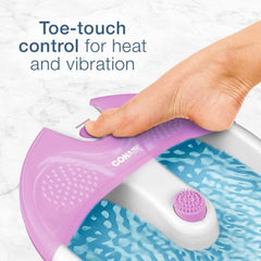 Conair Foot and Pedicure Spa Bath with Vibration and Heat Pink/White