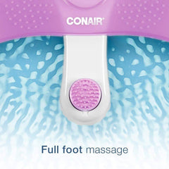 Conair Foot and Pedicure Spa Bath with Vibration and Heat Pink/White