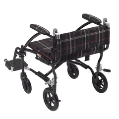 Fly-Lite Aluminum Transport Chair Black 19" - Precision Lab Works