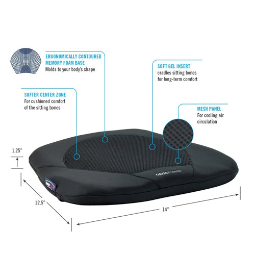Gel Seat Cushion for Chairs– Pressure Relief for Long Sitting - Precision Lab Works