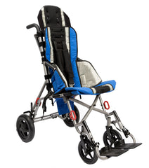 Trotter Mobility Chair 18" Jet Fighter Blue, Foldable, Lightweight, Adjustable - Precision Lab Works