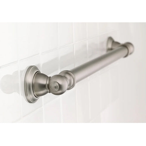 Moen Kingsley Brushed Nickel Grab Bar 1.25" x 12" - Precision Lab Works