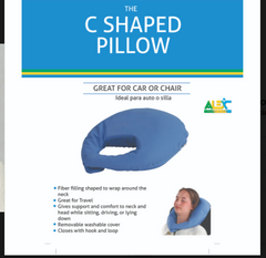 C Shaped Neck Pillow Blue by Alex Orthopedic