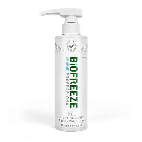 Biofreeze Professional Pain Relief Gel 16oz Pump Paraben-Free Massage Therapy