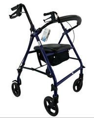 ROLL WITH ME Steel Rollator w/ 6" Wheels. K/D. Blue Case/2 - Precision Lab Works