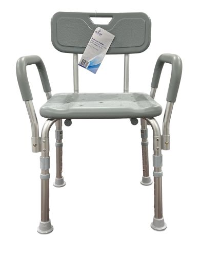 Bathroom Perfect Shower Chair with Back & Padded Arms Cs/2 - Precision Lab Works