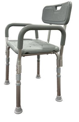 Bathroom Perfect Shower Chair with Back & Padded Arms Cs/2 - Precision Lab Works