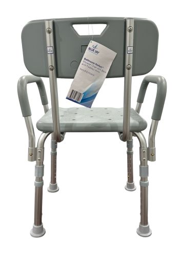 Bathroom Perfect Shower Chair with Back & Padded Arms Cs/2 - Precision Lab Works