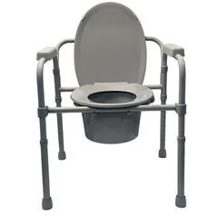 Convenient Commode Folding Steel Commode - Elongated Cs/3 - Precision Lab Works