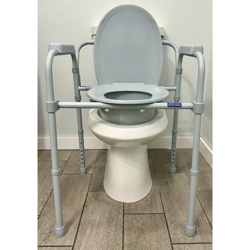 Convenient Commode Folding Steel Commode - Elongated Cs/3 - Precision Lab Works
