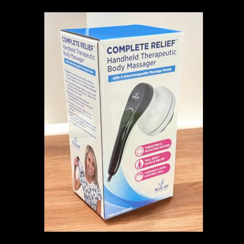 Complete Relief Handheld Corded Massager Shiatsu Deep Tissue 4 Heads - Precision Lab Works