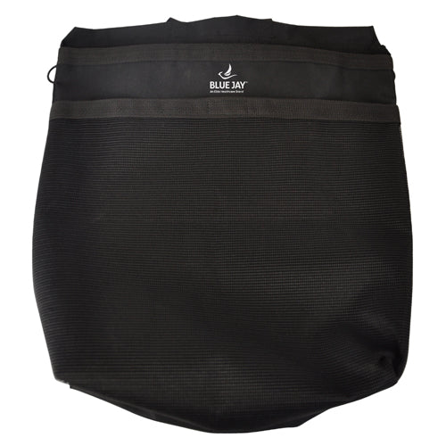 Universal knee scooter bag with hidden internal zippered security pocket for keys and valuables
