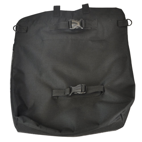 Knee scooter carry pouch with included shoulder strap for off-scooter carrying