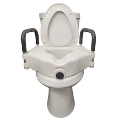Bathroom Perfect 5" Raised Toilet Seat w/Lock& Arms, Cs/2 - Precision Lab Works