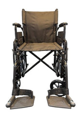 Make Me Mobile 18" K1 Steel Wheelchair Flip‑Back Arms Swing‑Away Footrests 250 lb - Precision Lab Works